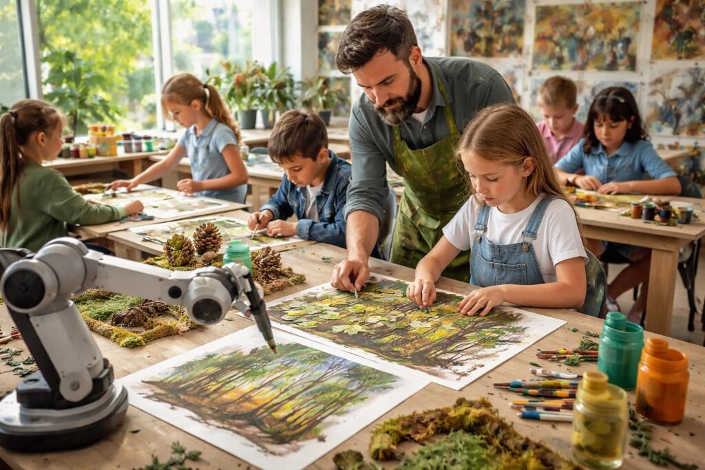 Kreatives Arbeiten rund um das Thema Wald