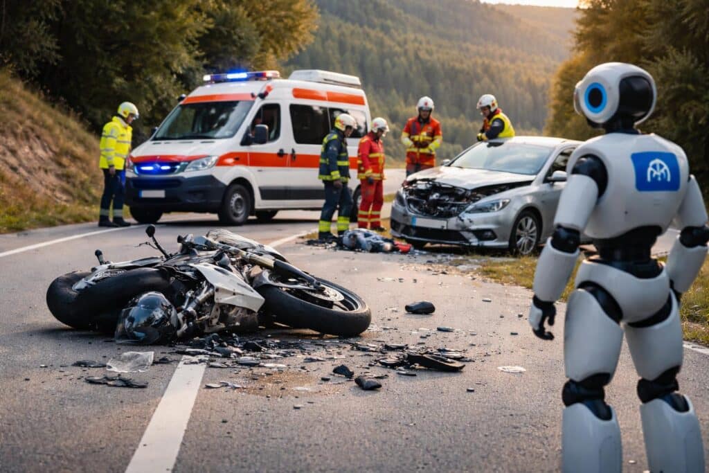 Missglückter „Wheelie“: Motorradfahrer kollidierte mit einem Auto