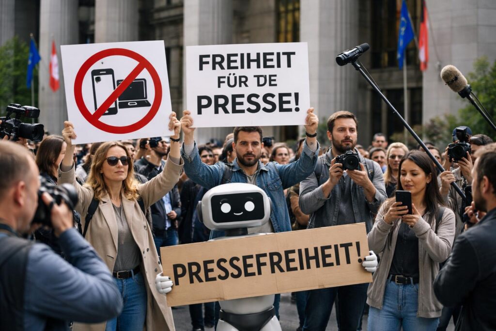 Protest gegen Restriktionen bei Terrorprozess