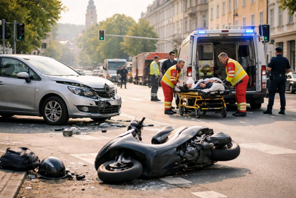 Verkehrsunfall in Klagenfurt