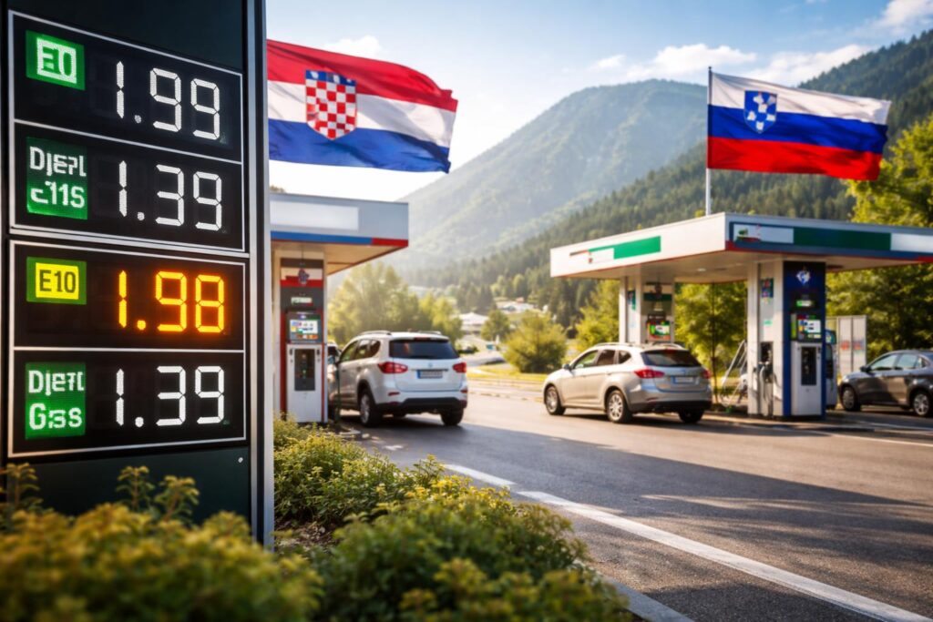Kroatien senkt Preise für Diesel, in Slowenien wird er etwas teurer