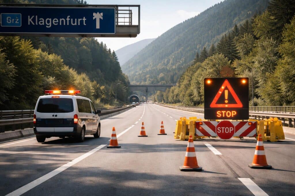 A2 Süd Autobahn, Graz Richtung Klagenfurt