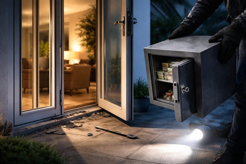 Tresor aus Haus gestohlen
