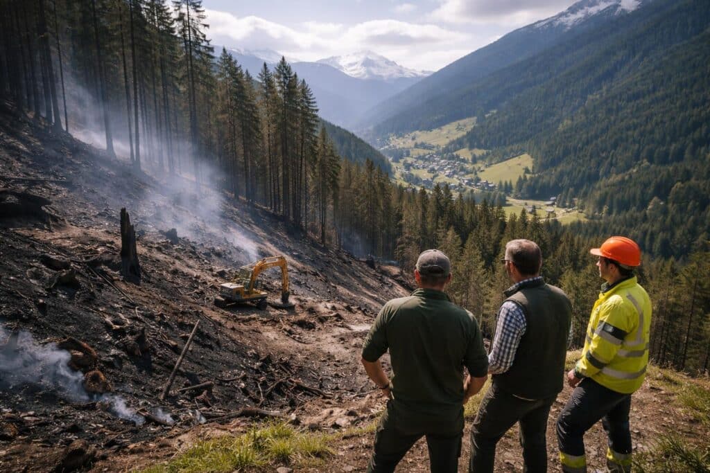 Schadensbilanz nach Waldbrand im Lesachtal