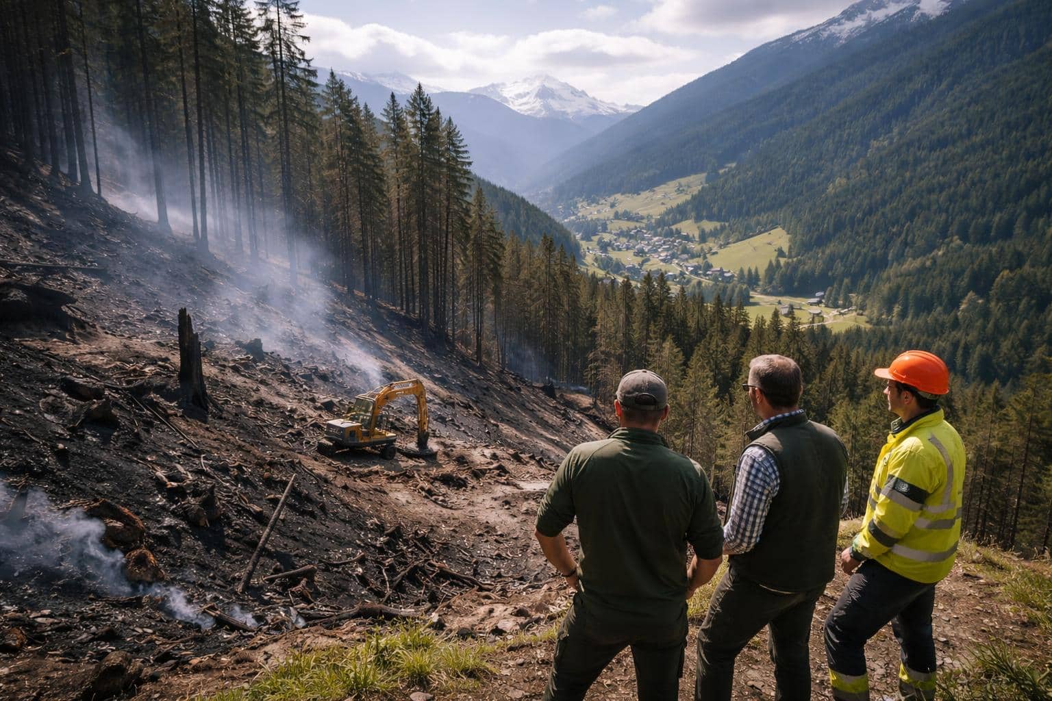 Schadensbilanz nach Waldbrand im Lesachtal