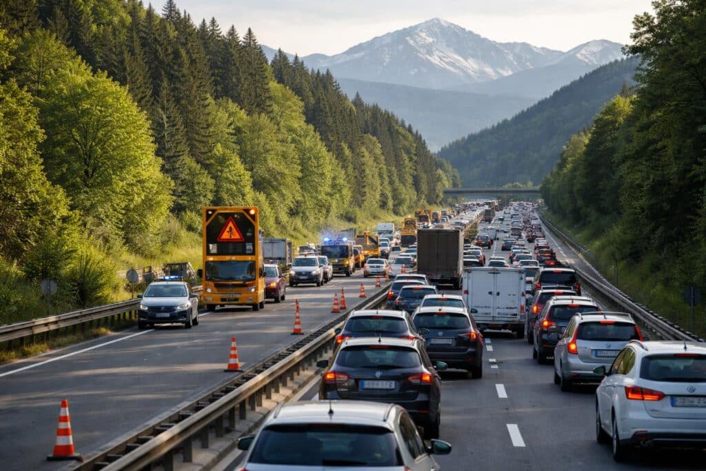 A2 Süd Autobahn, Villach Richtung Klagenfurt