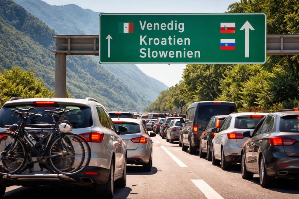 Pfingsten: Lange Staus bei der Fahrt an die Adria erwartet