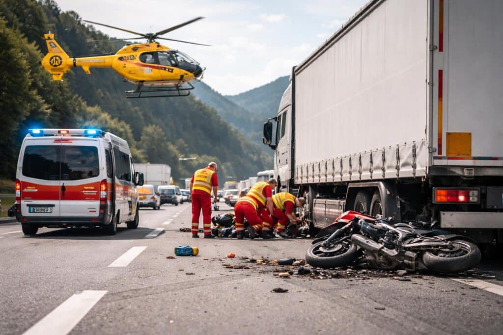 Verkehrsunfall mit Personenschaden auf der A11
