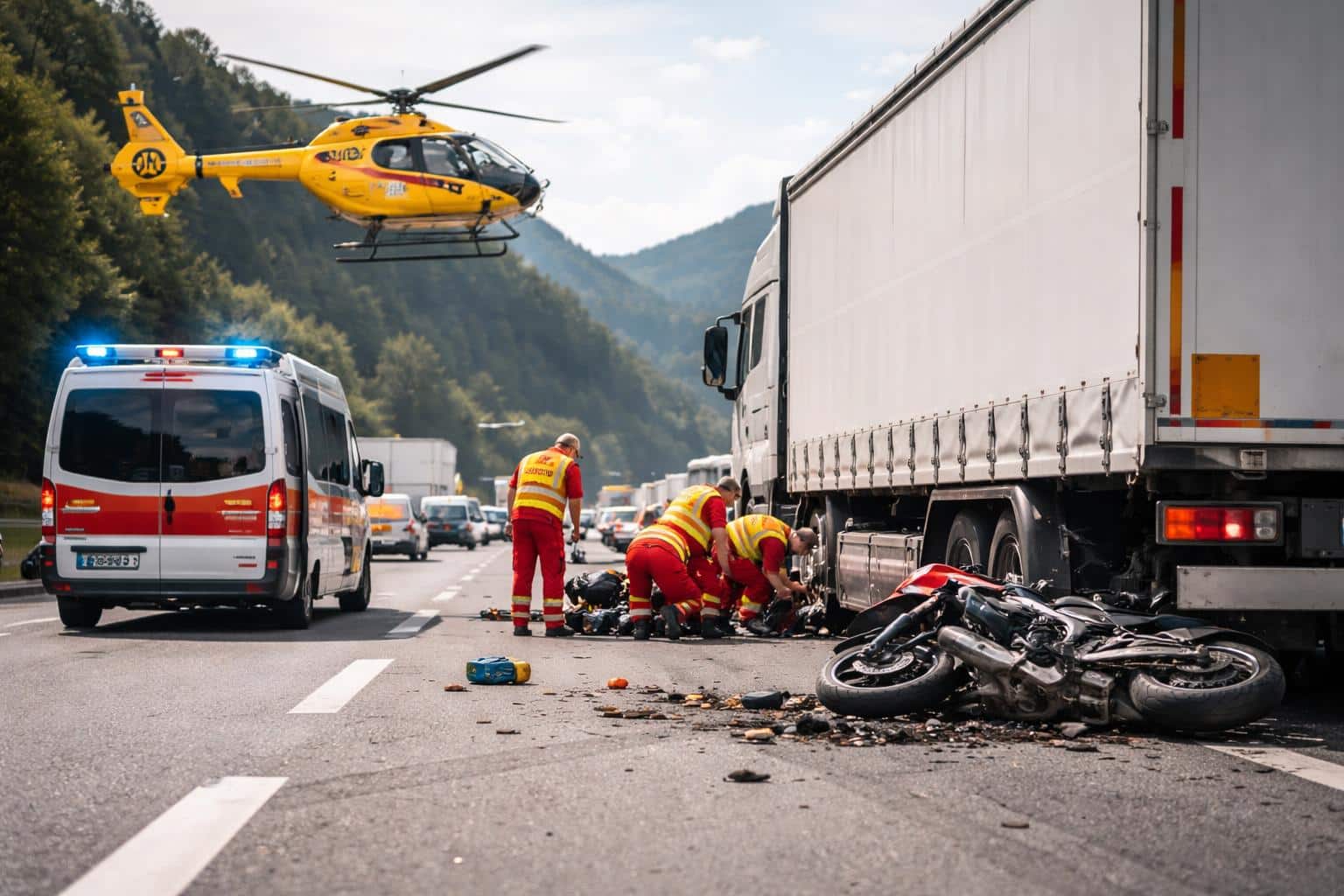 Verkehrsunfall mit Personenschaden auf der A11