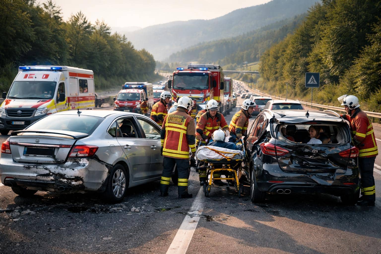 Verkehrsunfall mit Personenschaden auf der A2