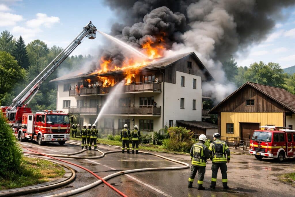 Großbrand in Klagenfurt-Land