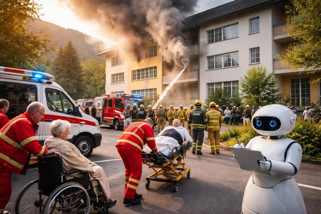 Verletzte bei Brand in Pflegeheim