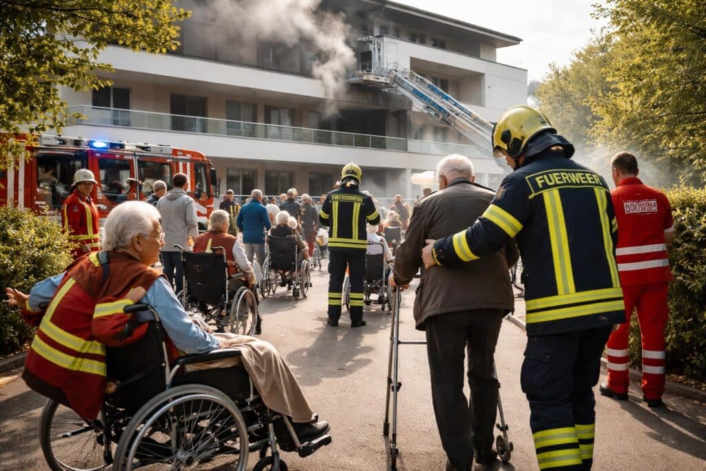 Brand in Heim: „Das war für unsere Bewohner absoluter Stress und Angst“