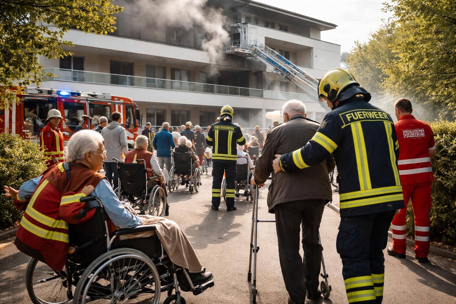 Brand in Heim: „Das war für unsere Bewohner absoluter Stress und Angst“