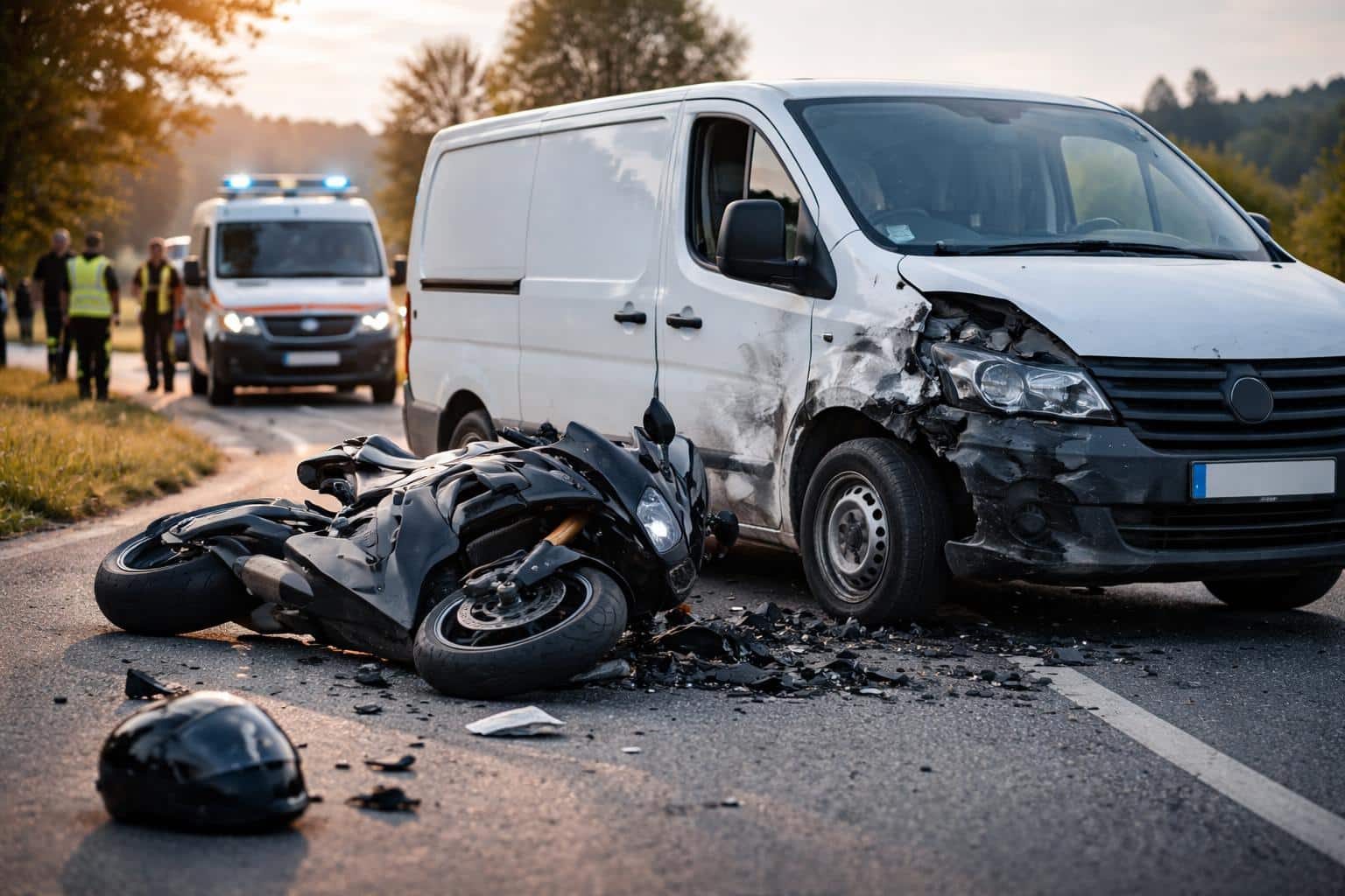 Motorrad krachte in Kastenwagen: Fahrer unter Suchtgifteinfluss