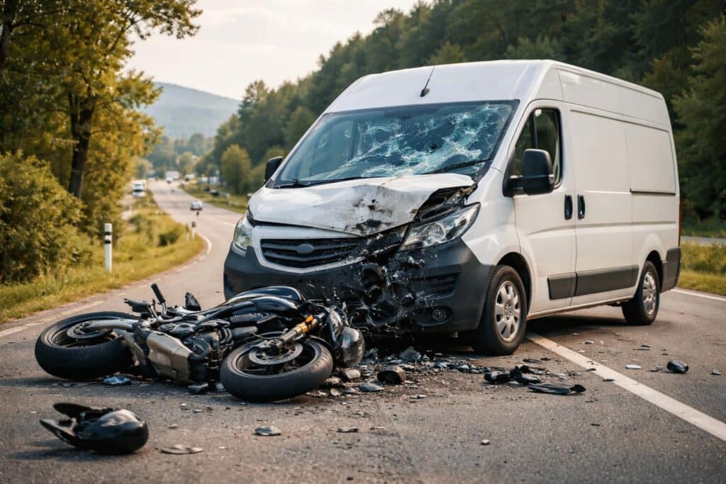 Unfall mit Motorrad: Lenker eines Kastenwagens stand unter Drogen