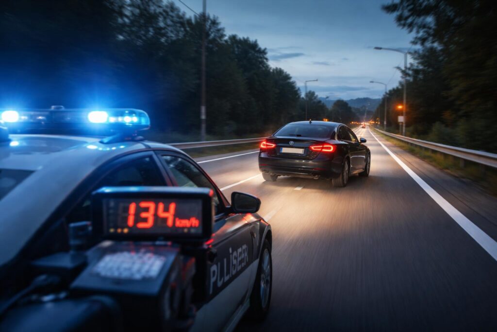 Erhebliche Geschwindigkeits-überschreitung im Bezirk Wolfsberg