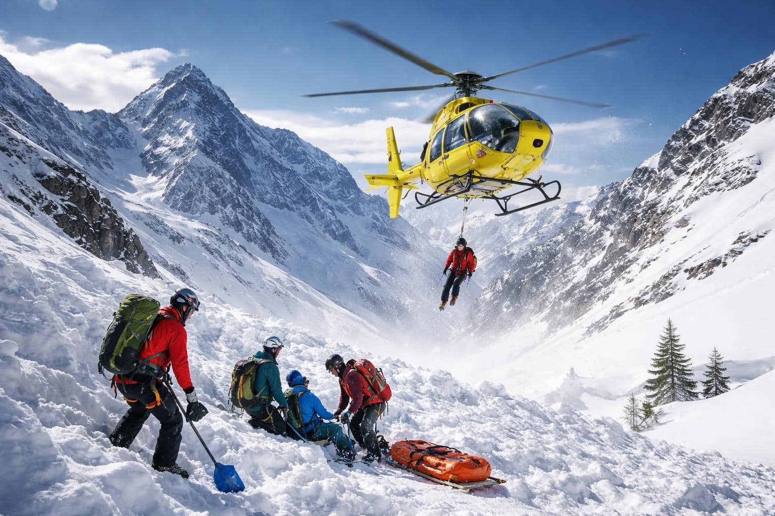 Hubschrauber im Einsatz: Tourengeher am Glockner von Lawine verschüttet