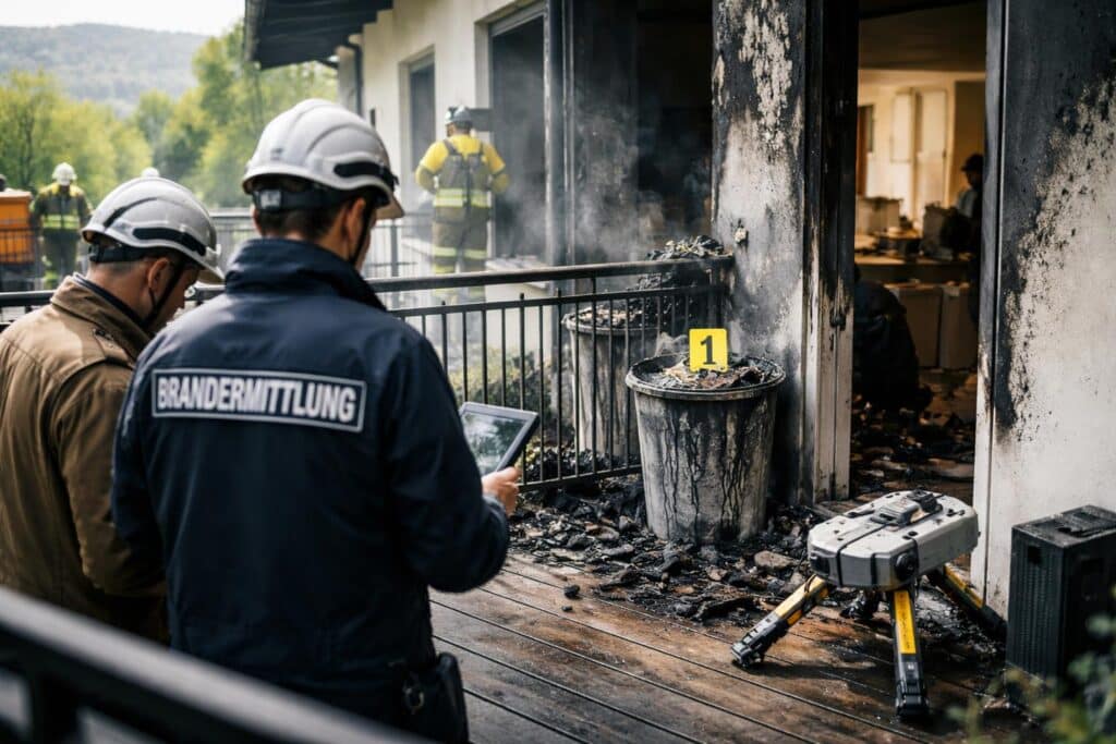 Klärung der Brandursache