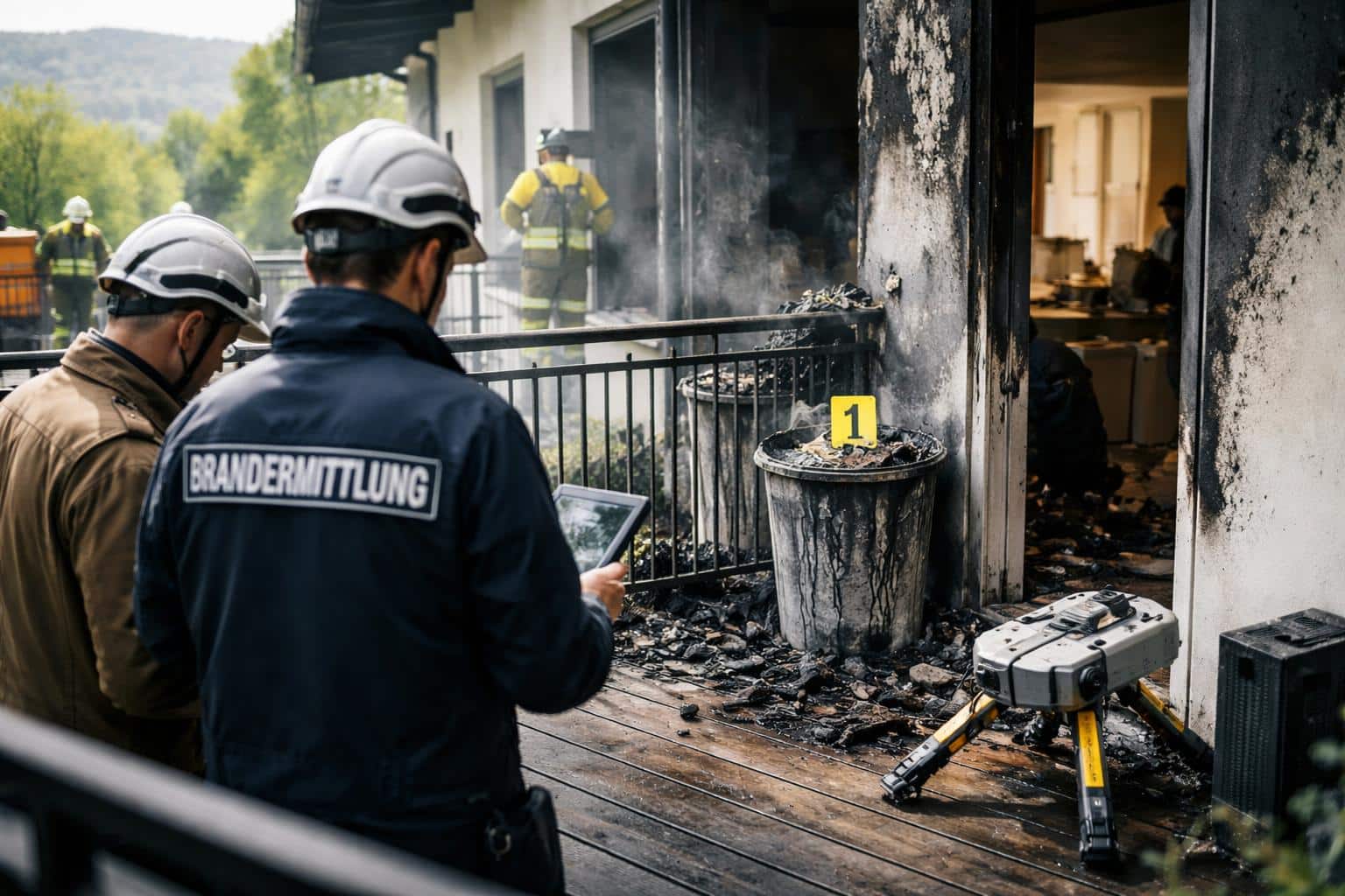 Klärung der Brandursache