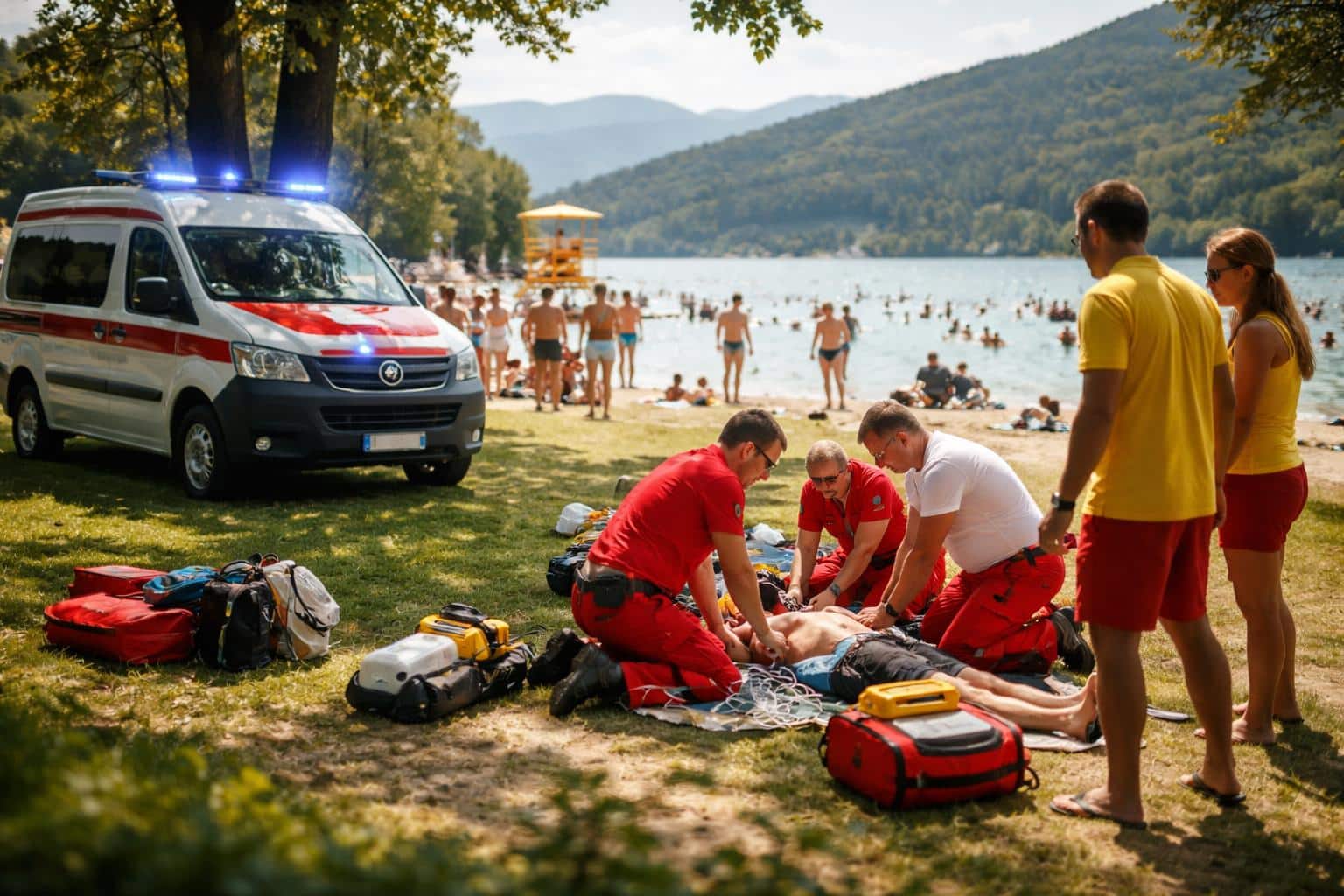 Badegast nach Herzinfarkt gestorben
