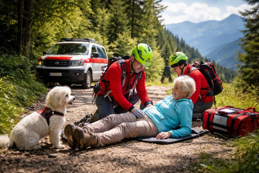 87-jährige Wanderin stürzte am Weg zur Völkendorfer Alm