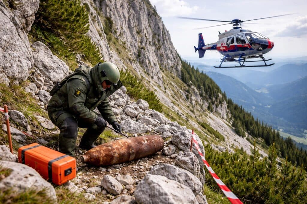 Auffindung Kriegsrelikt