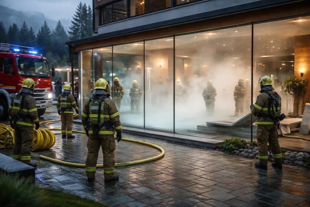 Möglicher Chlorgasaustritt in Hotel