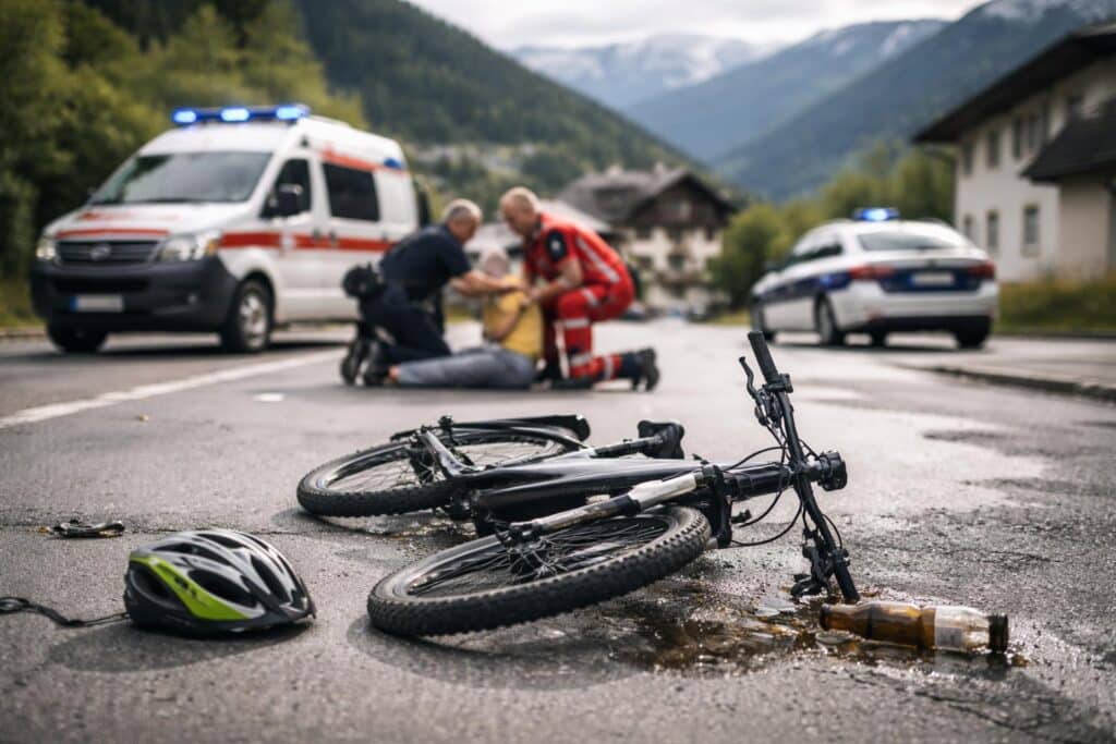 Osttriol: Betrunkener E-Bike-Lenker verursacht Unfall
