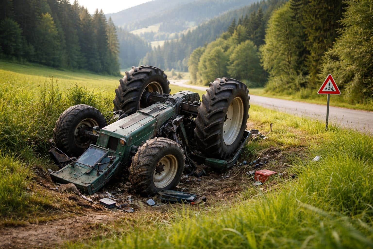 Kärnten: Traktor überschlug sich mehrfach: 18-jähriger Lenker verletzt