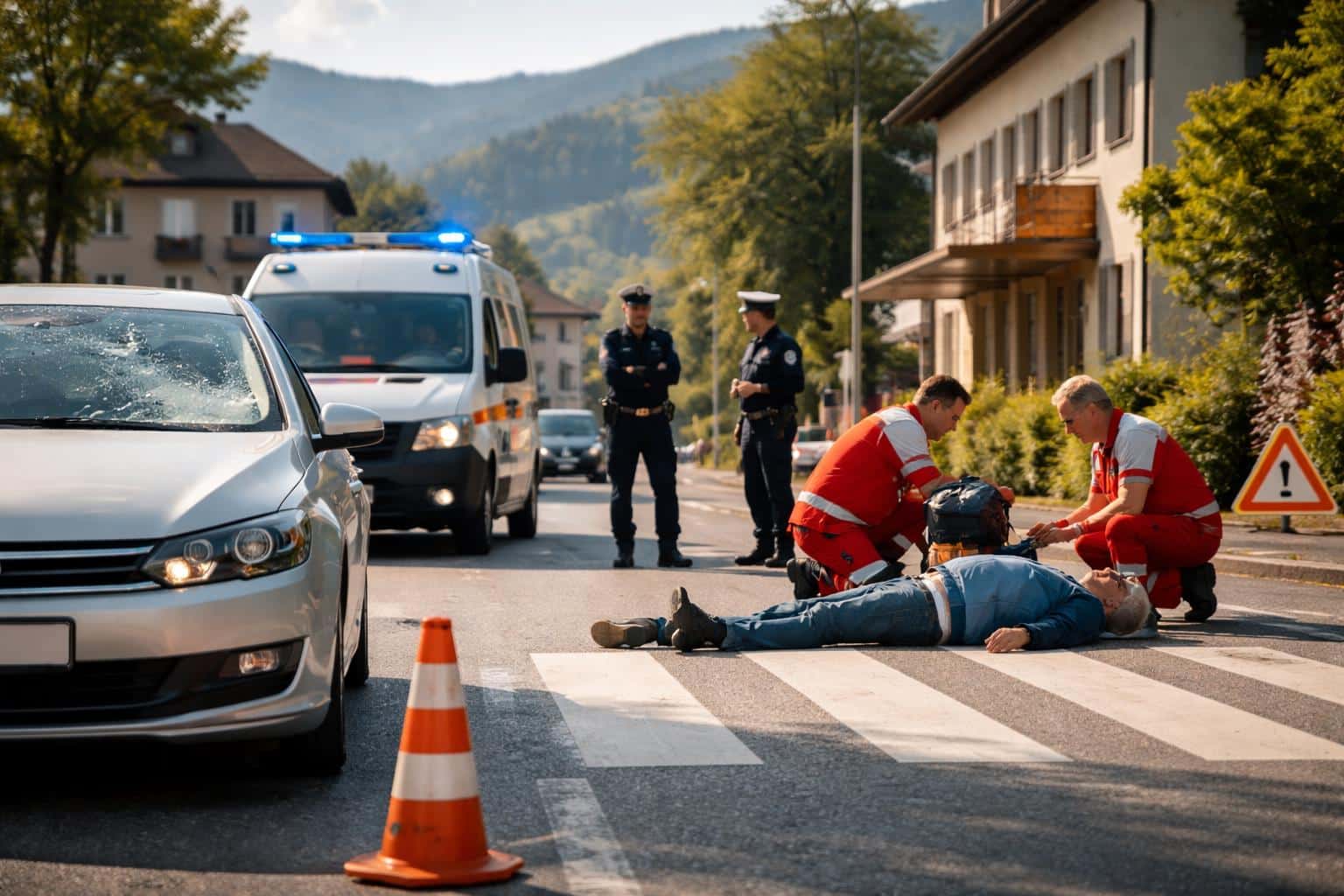 Fußgänger auf Schutzweg erfasst