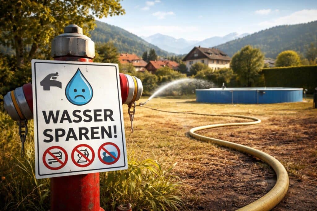 Mehrere Gemeinden rufen zum Wassersparen auf