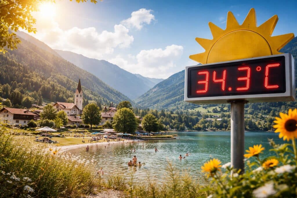 34,3 Grad: Österreichs Hitzepol lag am Dienstag in Kärnten