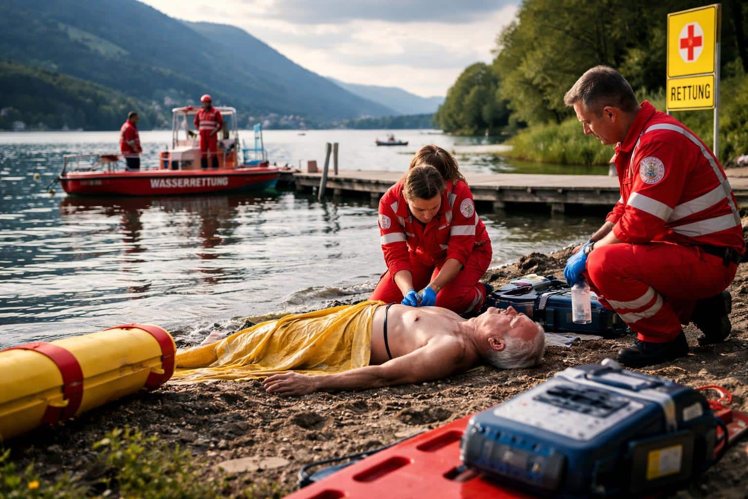 Ossiacher See: 93-jähriger Schwimmer trieb leblos im Wasser