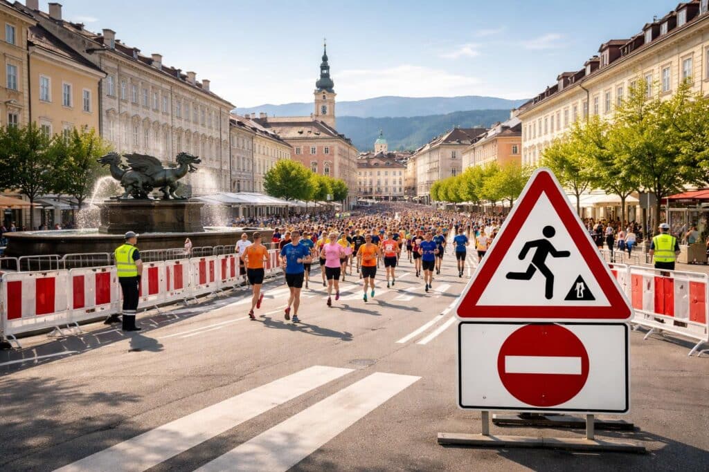 Straßensperren wegen Altstadtlauf