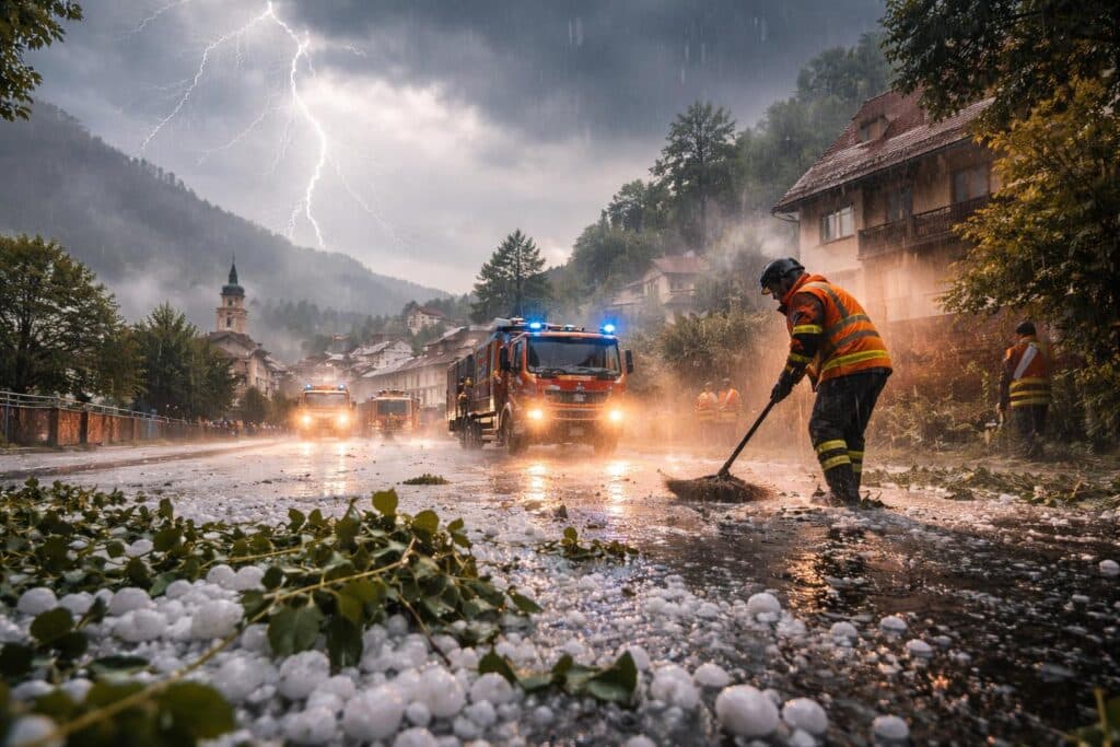 Auf die erste Hitzewelle des Jahres folgten Hagel und Sturm