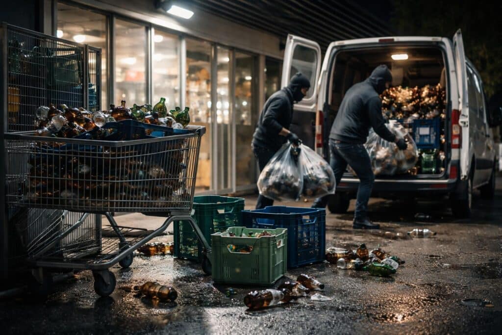 Von Supermarkt: Diebe klauten Leergut im Wert von mehreren tausend Euro