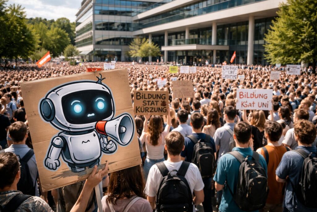 Proteste an der Uni Klagenfurt: „Selbst ChatGPT findet das dumm“