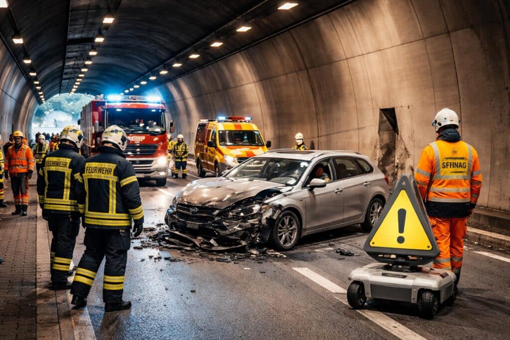 Verkehrsunfall mit Personenschaden auf der A10