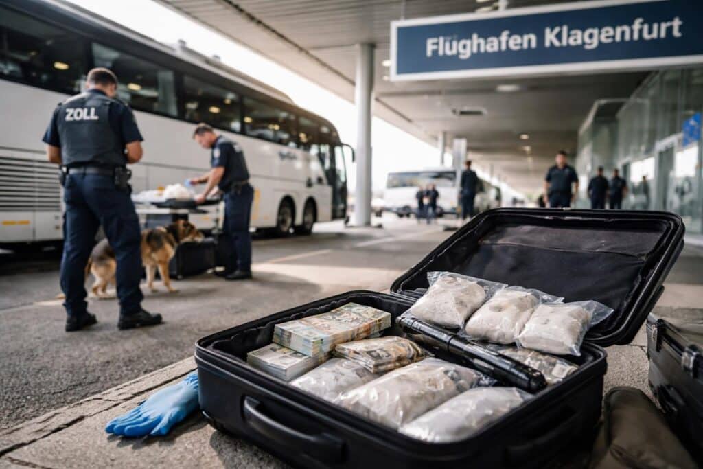 Flughafen Klagenfurt : Dealer wollte Drogen nach Spanien bringen