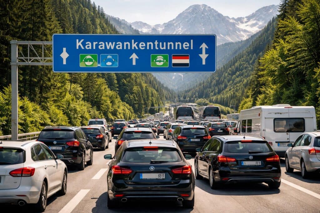 A11 Karawanken Autobahn, Villach Richtung Laibach
