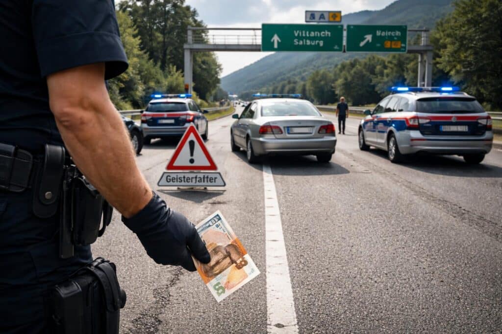Geisterfahrer auf der A2, versuchte Bestechung