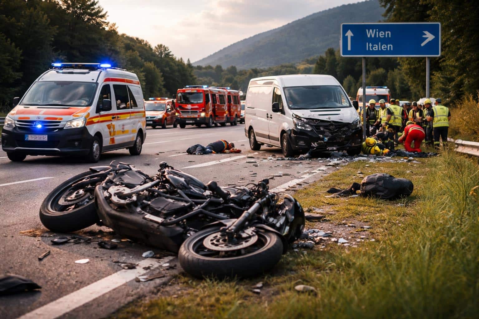 Schwerverletzte nach Geisterfahrerunfall