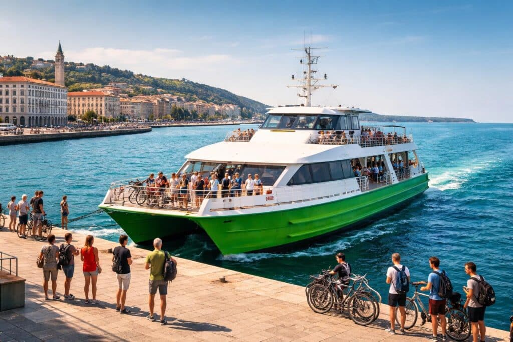Boot verbindet Triest mit Grado und Lignano