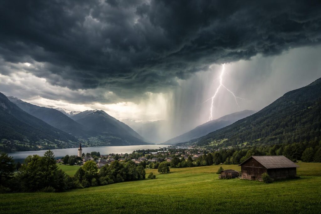 „Hohes Potential für Unwetter“ am Sonntag in ganz Kärnten und Osttirol