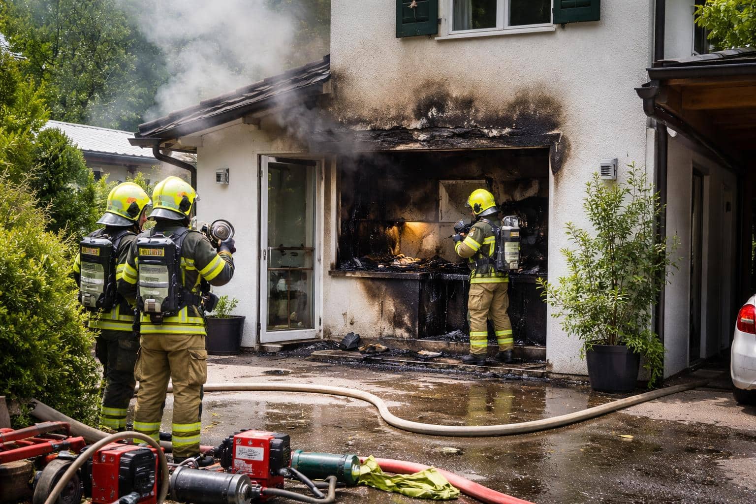 Küchenbrand endete glimpflich