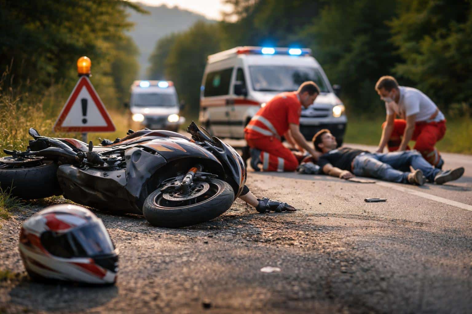 Jugendlicher ohne Helm und Führerschein mit Motorrad verunfallt