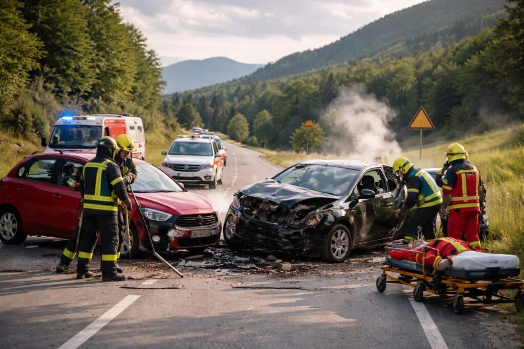 Verkehrsunfall mit Verletzung im Bezirk Wolfsberg