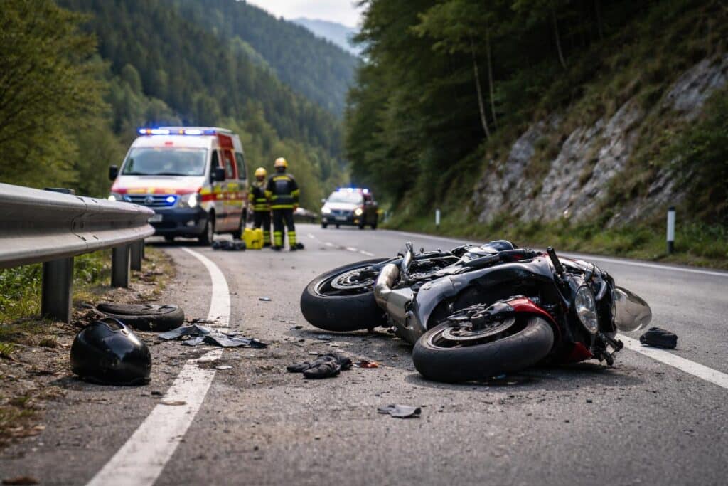 Tödlicher Motorradunfall auf der Seeberg Straße
