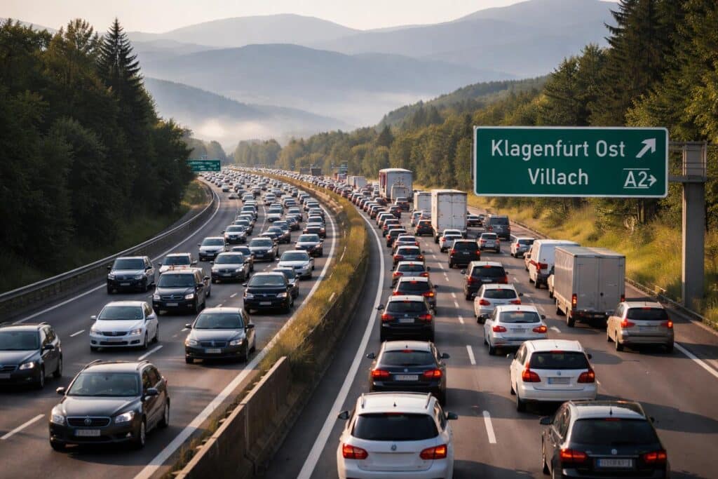 A2 Süd Autobahn, Graz Richtung Klagenfurt
